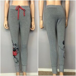 NEW Disney Mickey Mouse Jogger Sweatpants Gray